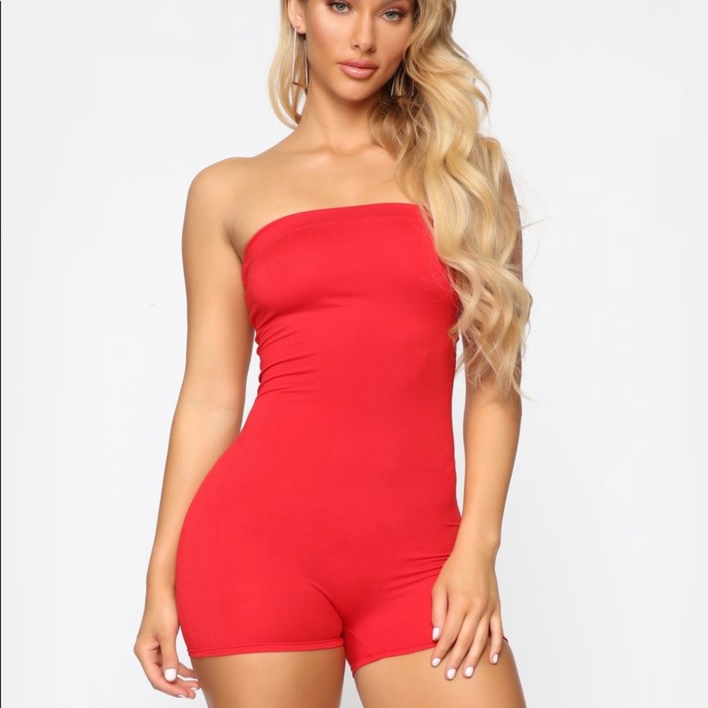 Red romper